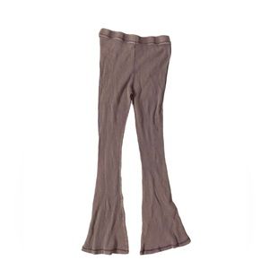 High-Waisted Waffle Flare Leggings